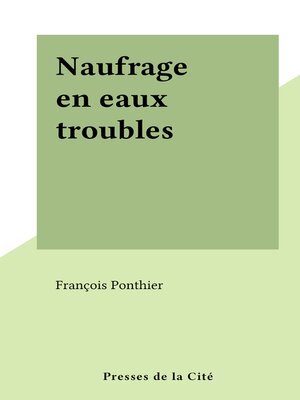cover image of Naufrage en eaux troubles